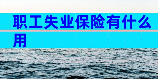 职工失业保险有什么用