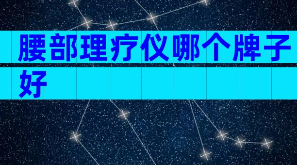 腰部理疗仪哪个牌子好