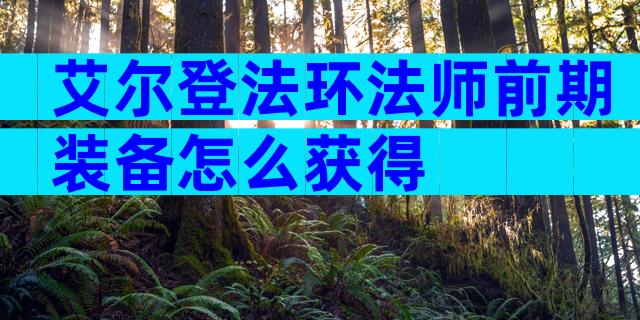 艾尔登法环法师前期装备怎么获得