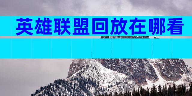 英雄联盟回放在哪看