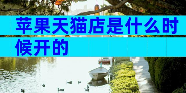 苹果天猫店是什么时候开的