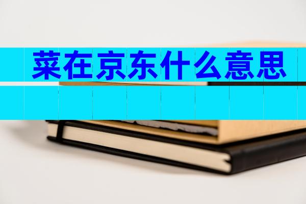 菜在京东什么意思