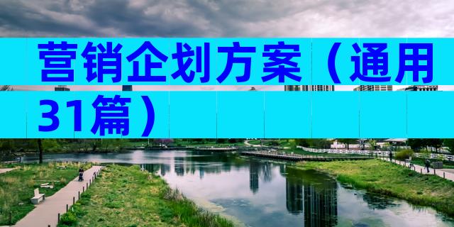营销企划方案（通用31篇）
