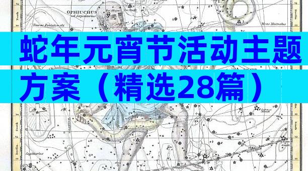 蛇年元宵节活动主题方案（精选28篇）