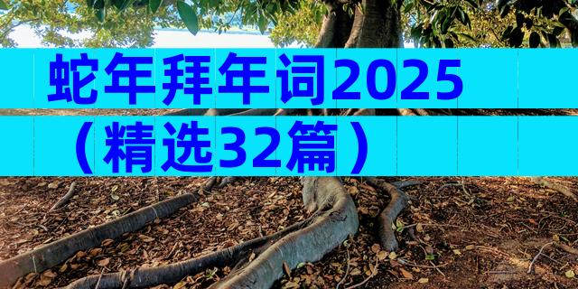 蛇年拜年词2025（精选32篇）