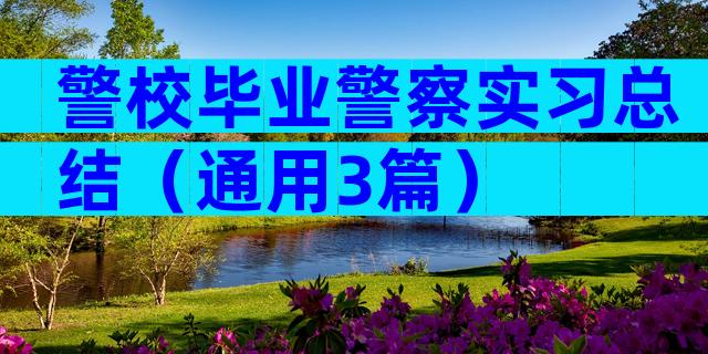 警校毕业警察实习总结（通用3篇）