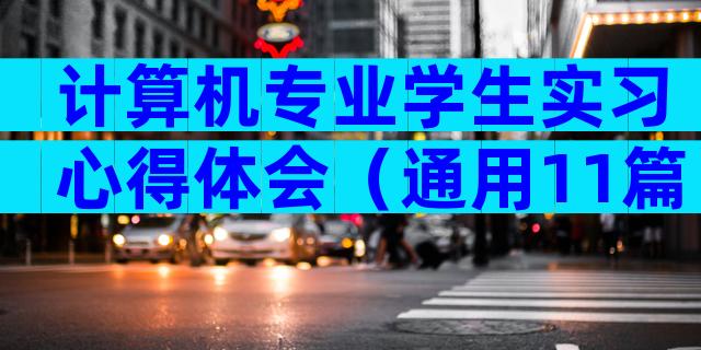 计算机专业学生实习心得体会（通用11篇）