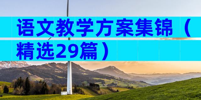 语文教学方案集锦（精选29篇）