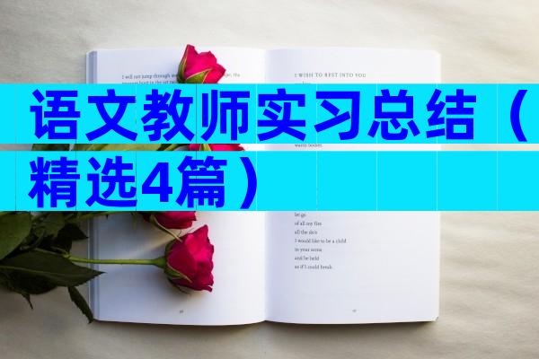 语文教师实习总结（精选4篇）