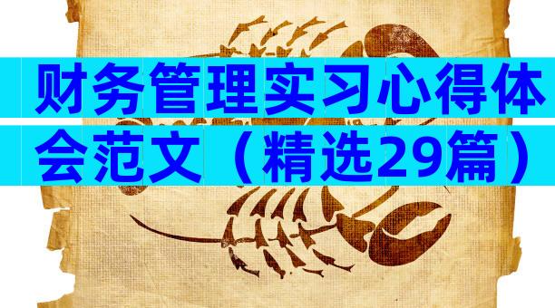 财务管理实习心得体会范文（精选29篇）