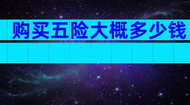 购买五险大概多少钱