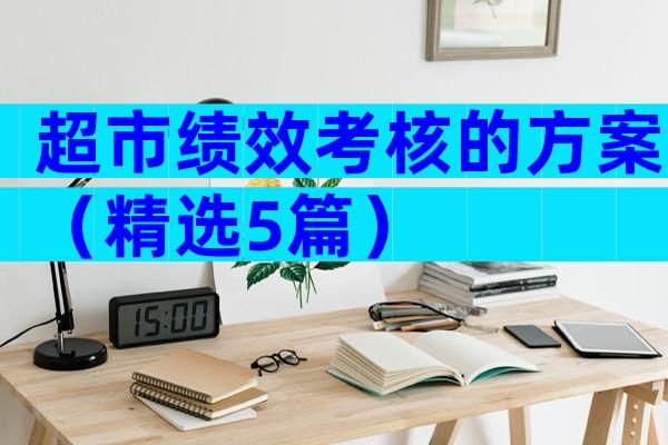 超市绩效考核的方案（精选5篇）