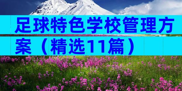 足球特色学校管理方案（精选11篇）