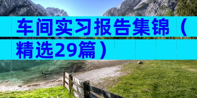 车间实习报告集锦（精选29篇）