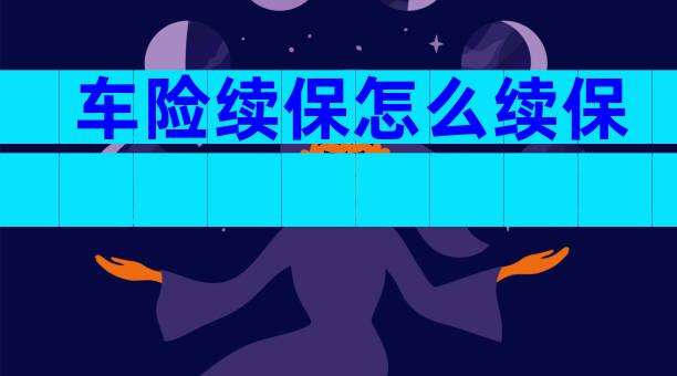 车险续保怎么续保