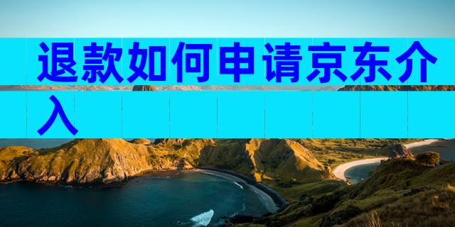 退款如何申请京东介入