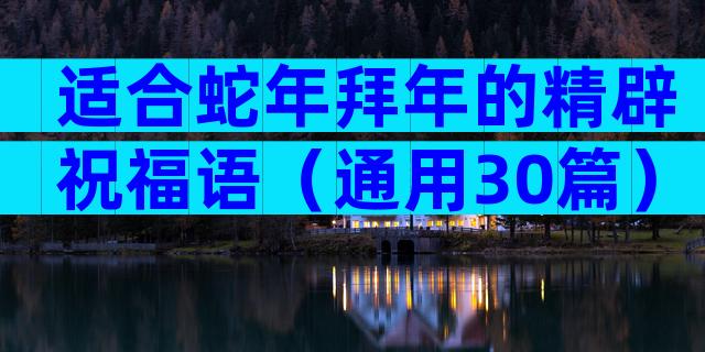 适合蛇年拜年的精辟祝福语（通用30篇）