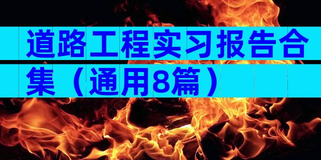 道路工程实习报告合集（通用8篇）
