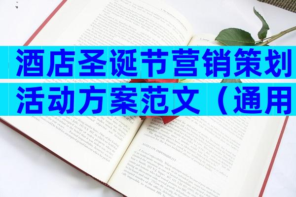 酒店圣诞节营销策划活动方案范文（通用5篇）
