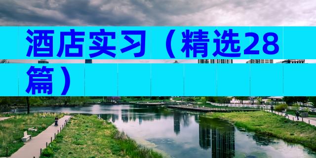 酒店实习（精选28篇）