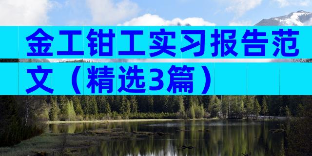 金工钳工实习报告范文（精选3篇）