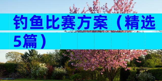 钓鱼比赛方案（精选5篇）