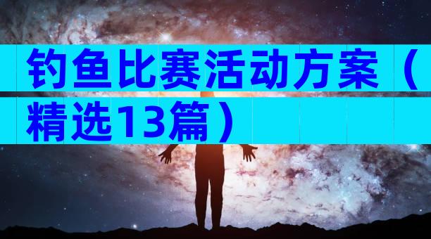 钓鱼比赛活动方案（精选13篇）