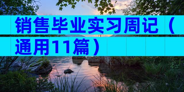 销售毕业实习周记（通用11篇）
