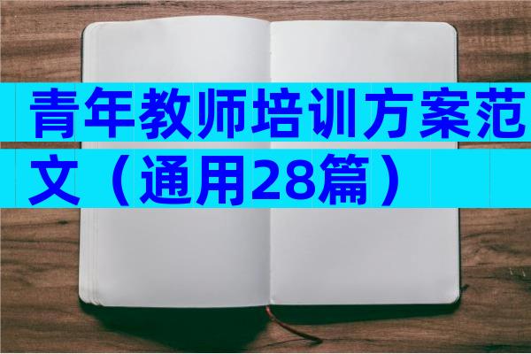 青年教师培训方案范文（通用28篇）