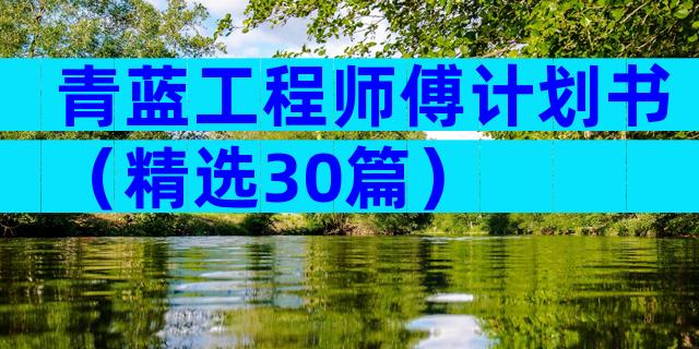 青蓝工程师傅计划书（精选30篇）
