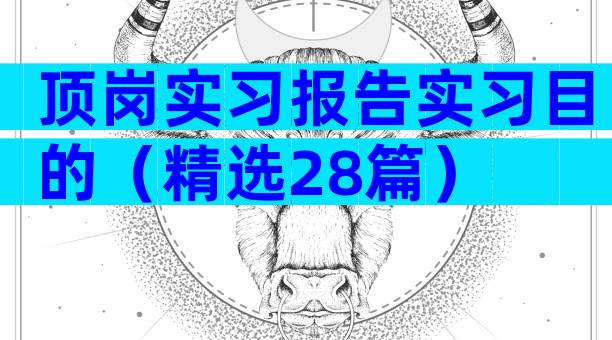 顶岗实习报告实习目的（精选28篇）