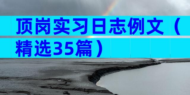 顶岗实习日志例文（精选35篇）